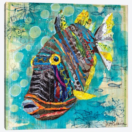 Reef Fish Canvas Print #EHL14} by Elizabeth St. Hilaire Canvas Art