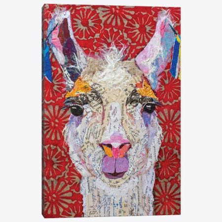 Llama Drama Canvas Print #EHL21} by Elizabeth St. Hilaire Canvas Art