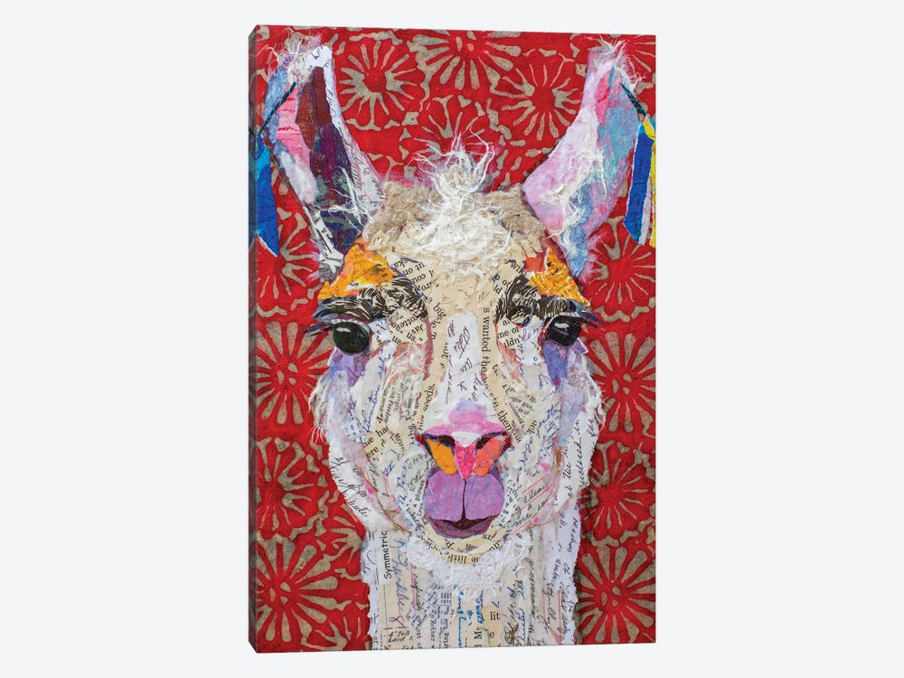 Llama Drama by Elizabeth St. Hilaire 1-piece Canvas Art
