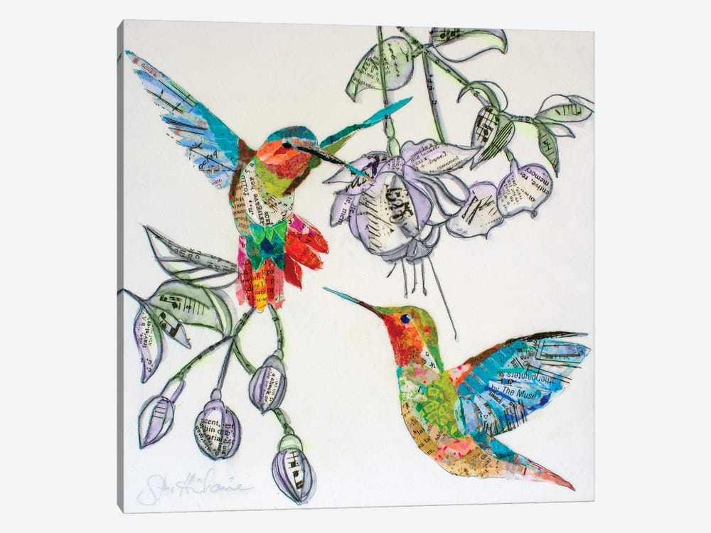 Hummers And Blooms I by Elizabeth St. Hilaire 1-piece Art Print