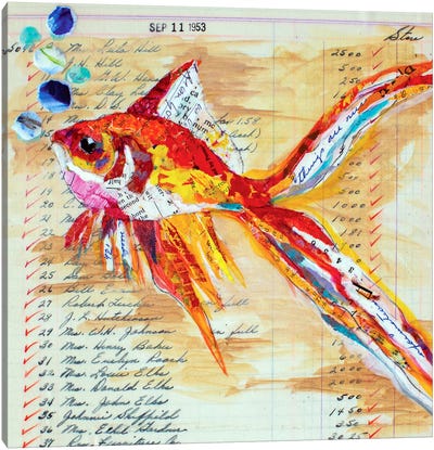 Sept 11 1953 Canvas Art Print - Goldfish Art