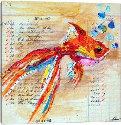 No 10 Canvas Art Print - Goldfish