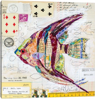 Angel Fish At Bravery Creek Canvas Art Print