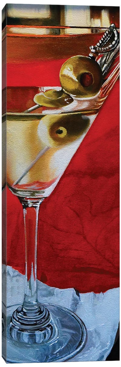 Martini With Olives Canvas Art Print - Cocktail & Mixed Drink Art