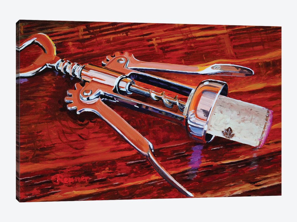 Silver Corkscrew by Eric Renner 1-piece Canvas Wall Art