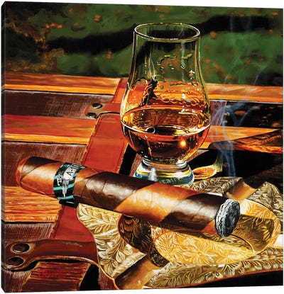 A Relaxing Afternoon I Canvas Art Print - Whiskey Art