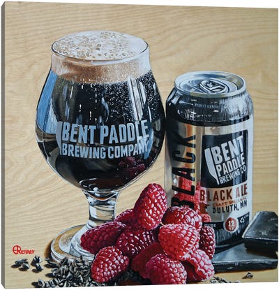 Bent Paddle Canvas Art Print - Beer Art