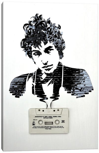 Bob Dylan Canvas Art Print - The Beatles