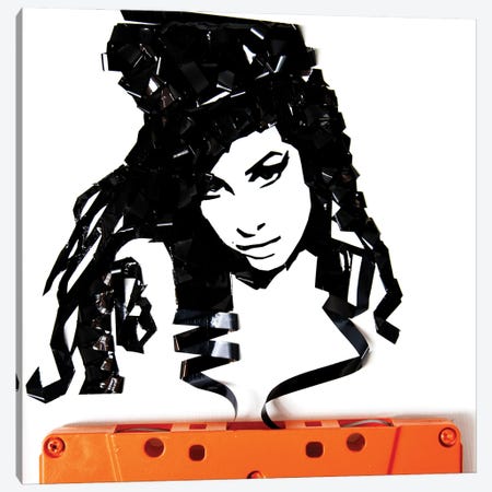 Amy Winehouse Canvas Print #EIK1} by Erika Iris Canvas Art Print