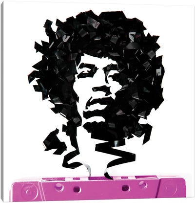 Jimi Hendrix III Canvas Art Print - Media Formats