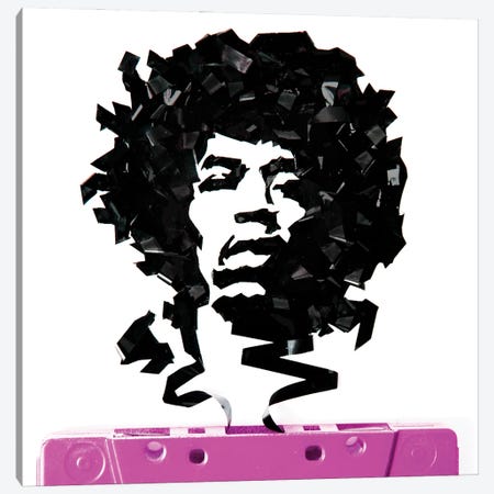 Jimi Hendrix III Canvas Print #EIK20} by Erika Iris Canvas Art