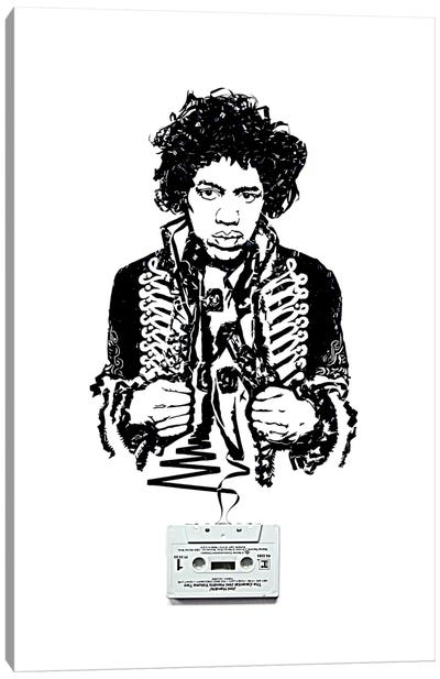 Jimi Hendrix II Canvas Art Print - Erika Iris