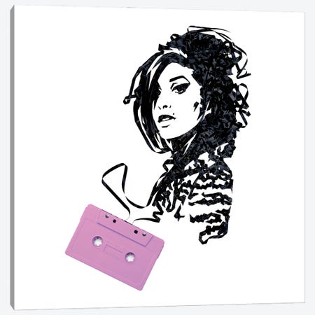 Amy Winehouse II Canvas Print #EIK2} by Erika Iris Canvas Art Print