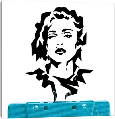 Madonna Canvas Art Print - Cassette Tapes