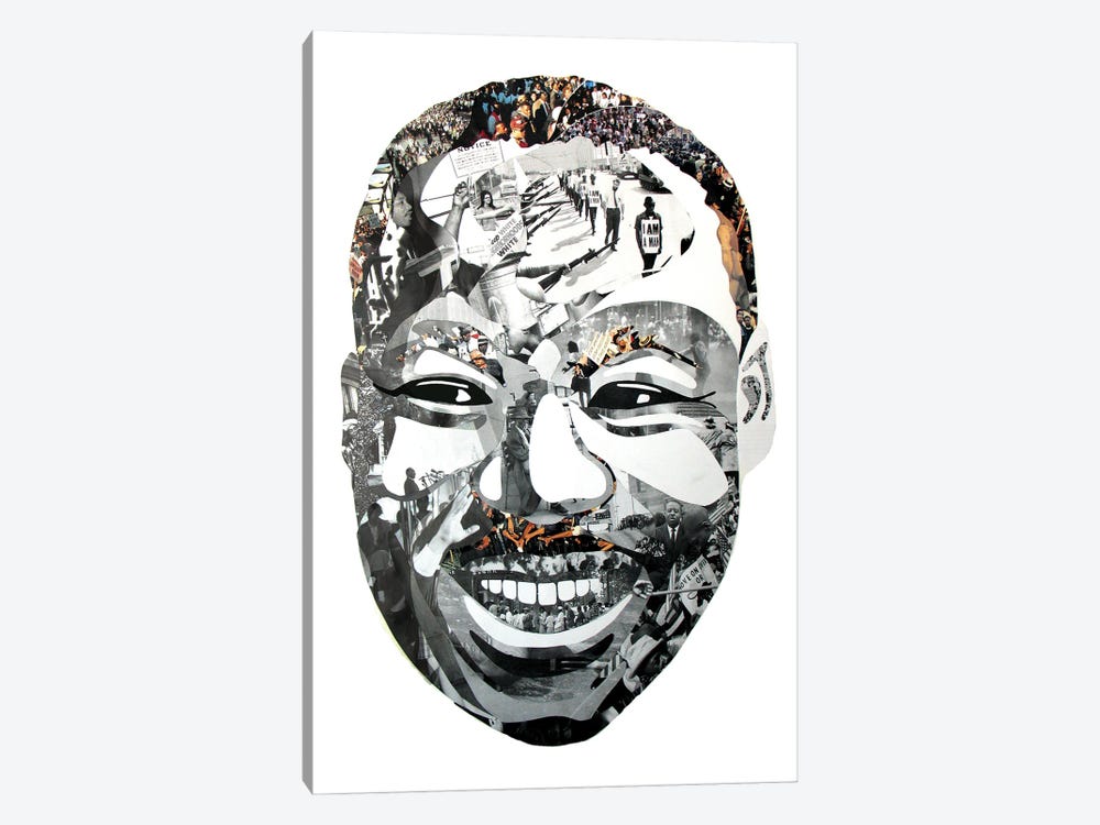 Martin Luther King Jr by Erika Iris 1-piece Canvas Wall Art