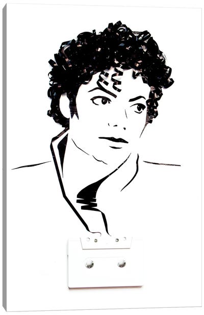 Michael Jackson Canvas Art Print - Cassette Tapes