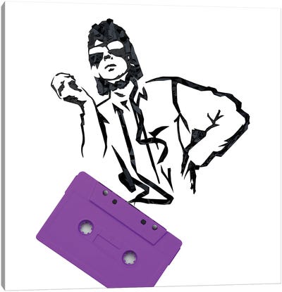 Ric Ocasek Canvas Art Print - Cassette Tapes