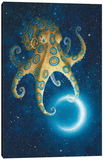 Oddly Otherworldly Canvas Art Print - Octopus Art