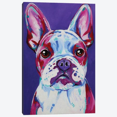 Frenchy In Purple Canvas Print #EIZ18} by Eve Izzett Canvas Art