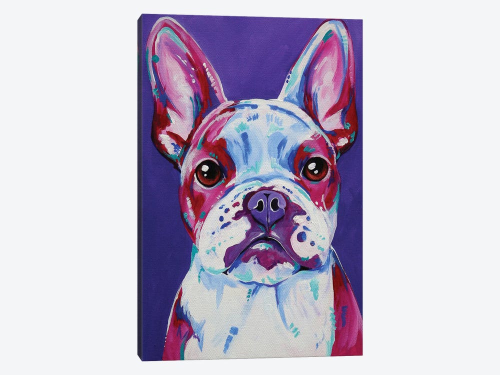 Frenchy In Purple by Eve Izzett 1-piece Art Print