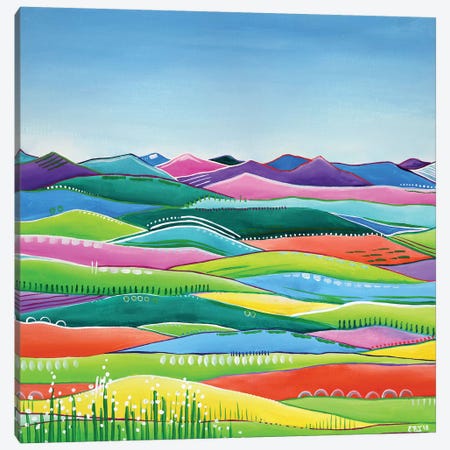 Pastel Hills Canvas Print #EIZ32} by Eve Izzett Canvas Wall Art