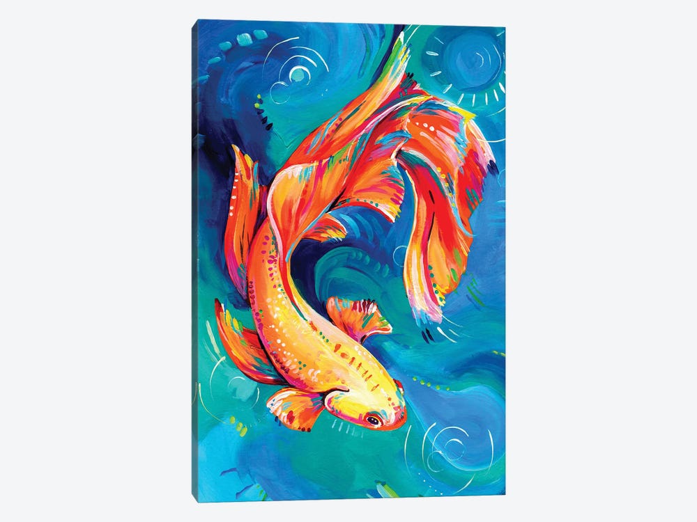 Siamese Fighting Fish by Eve Izzett 1-piece Canvas Wall Art