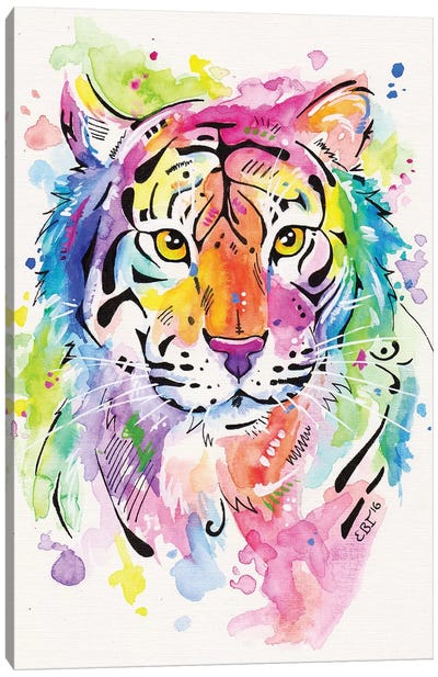 Tiger, Tiger Canvas Art Print - Eve Izzett