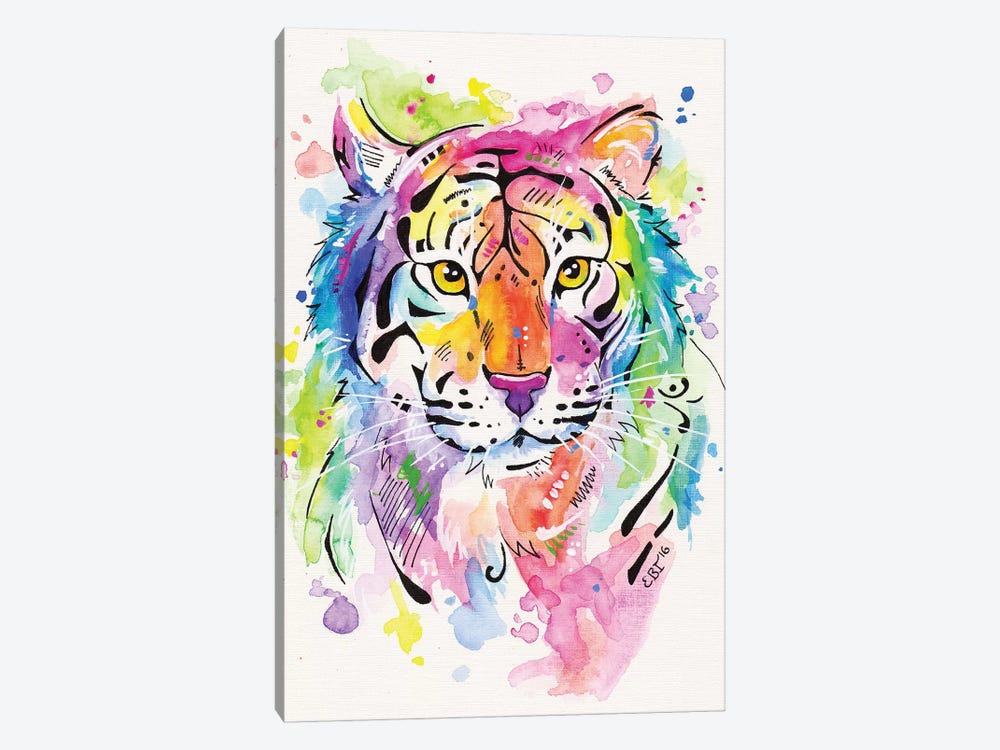 Tiger, Tiger by Eve Izzett 1-piece Canvas Art Print