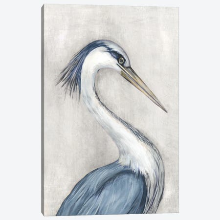 Heron Vintage Canvas Print #EJO12} by Eli Jones Canvas Print