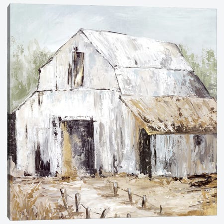 White Barn Canvas Print #EJO7} by Eli Jones Canvas Print