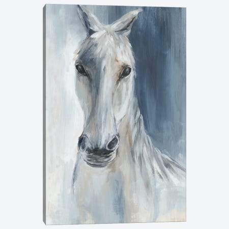 Blue Horse Canvas Print #EJO8} by Eli Jones Canvas Art