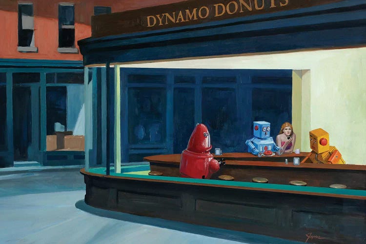 Robo Hawks by Eric Joyner wall art