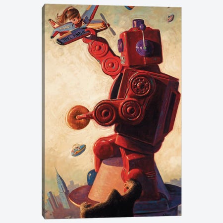 Robo Kong Canvas Print #EJR17} by Eric Joyner Canvas Print