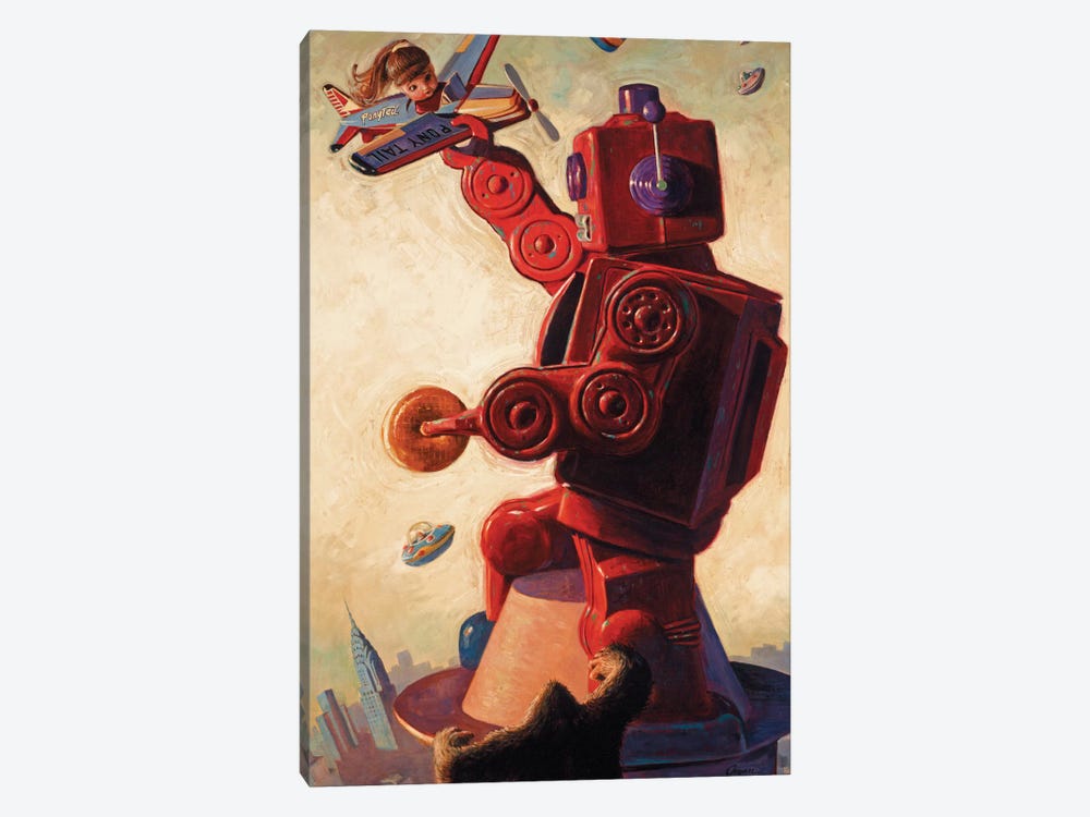 Robo Kong by Eric Joyner 1-piece Canvas Art Print