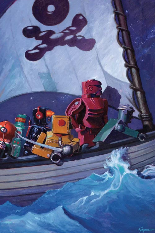 Robo Pirates by Eric Joyner wall art