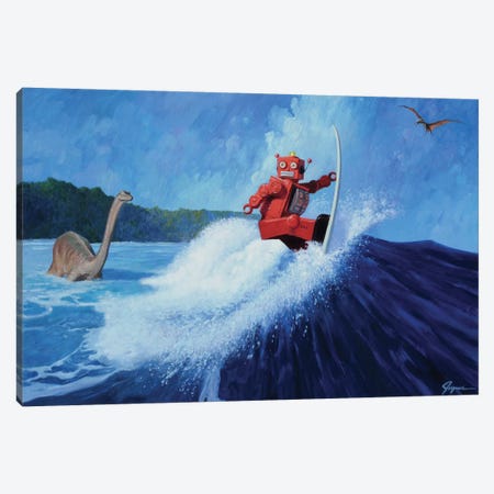Surfer Joe Canvas Print #EJR22} by Eric Joyner Art Print