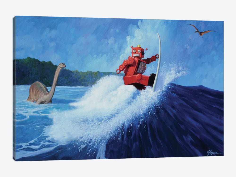 Surfer Joe by Eric Joyner 1-piece Canvas Art Print