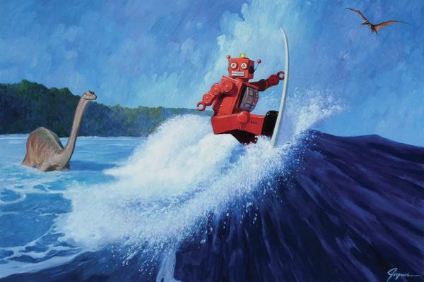 Kids Sports Art: Surfer Joe by Eric Joyner