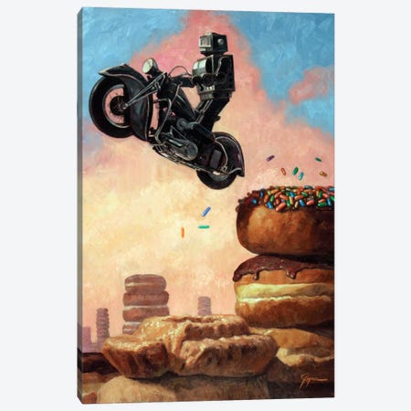 Dark Rider Again Canvas Print #EJR4} by Eric Joyner Canvas Art Print