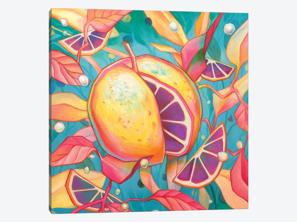 Cosmic Citrus by Ejiwa Ebenebe 1-piece Canvas Art