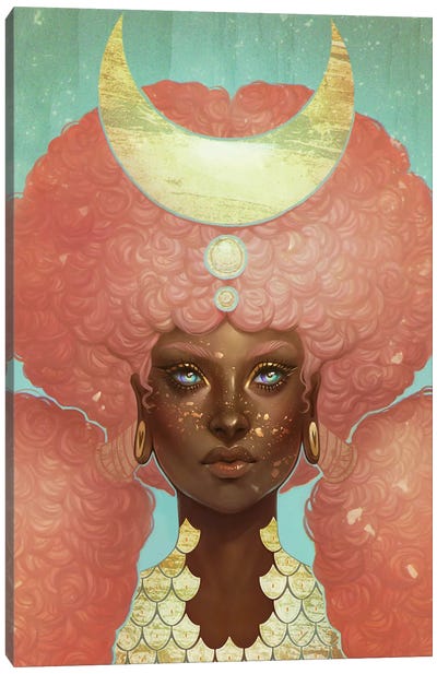 Glimmer Canvas Art Print - Afrofuturism