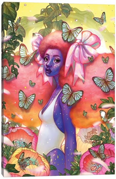 Butterfly Net Canvas Art Print - Otherworldly Opulence
