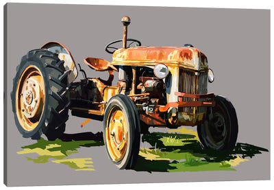 Vintage Tractor II Canvas Art Print - Emily Kalina