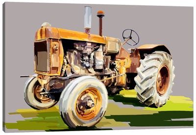Vintage Tractor IV Canvas Art Print - Emily Kalina