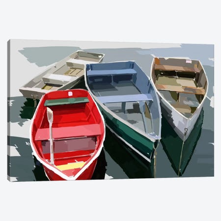 Bold Boats I Canvas Print #EKA1} by Emily Kalina Canvas Art Print