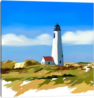 Lighthouse Scene IV Canvas Art Print - Emily Kalina