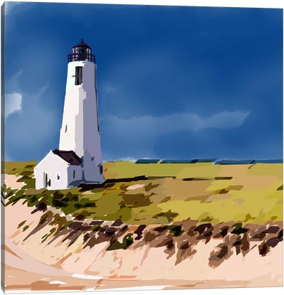 Lighthouse Scene V Canvas Art Print - Emily Kalina