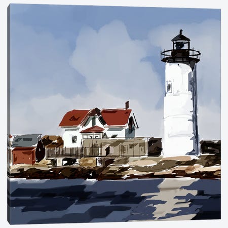 Lighthouse Scene VI Canvas Print #EKA22} by Emily Kalina Canvas Art Print