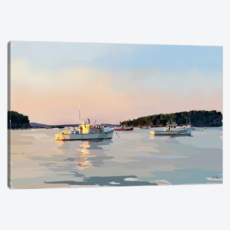 Peaceful Harbor I Canvas Print #EKA25} by Emily Kalina Canvas Artwork