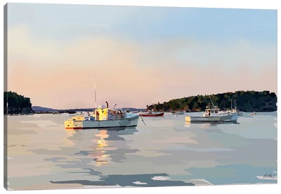 Peaceful Harbor I Canvas Art Print - Emily Kalina